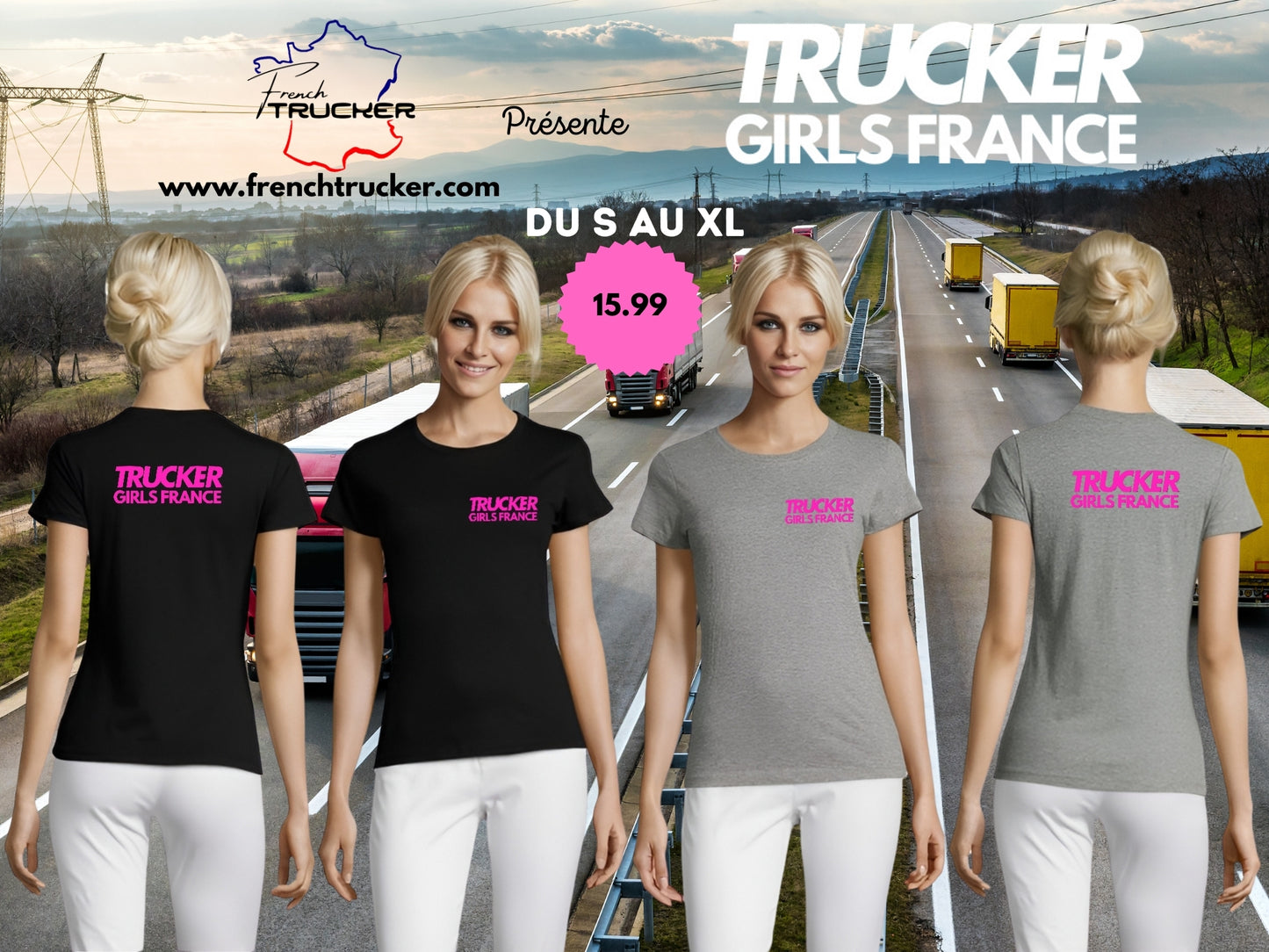 Tee-shirt Trucker girls france