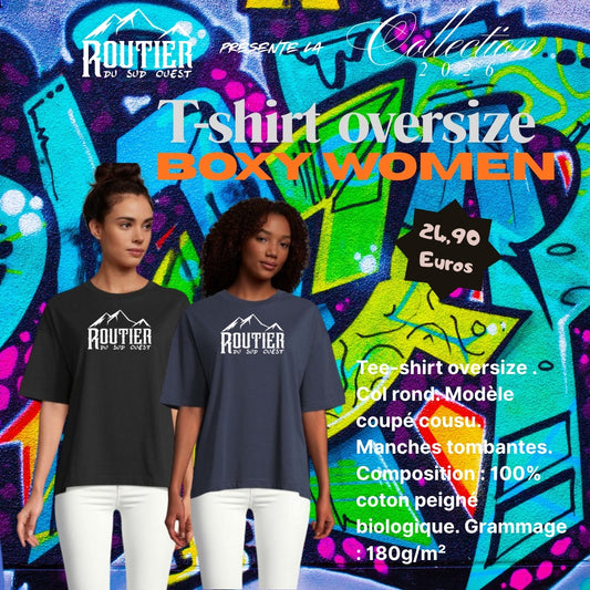 T-shirt oversize "Boxy" women Routier du sud ouest