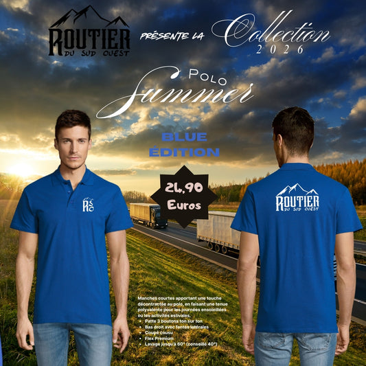 Polo "Summer" Routier du sud ouest BLUE EDITION