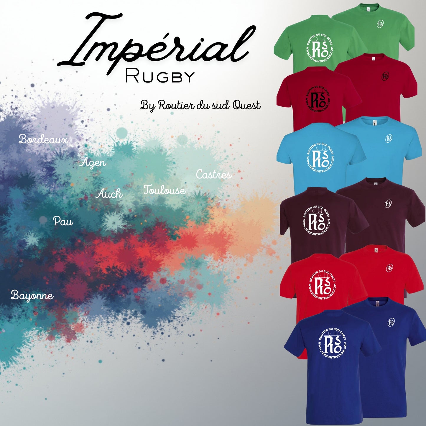T-shirt impérial Rugby