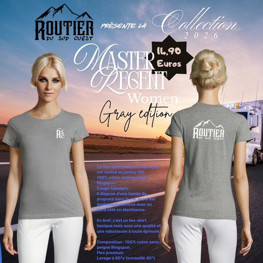 T-shirt Master "Regent" WOMEN Routier du sur ouest GRAY EDITION