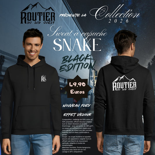 Sweat "Snake" Routier du sud ouest BLACK EDITION