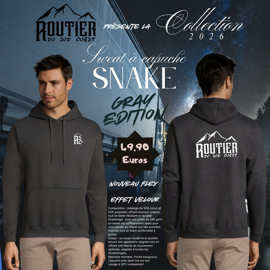 Sweat "Snake" Routier du sud ouest GRAY EDITION